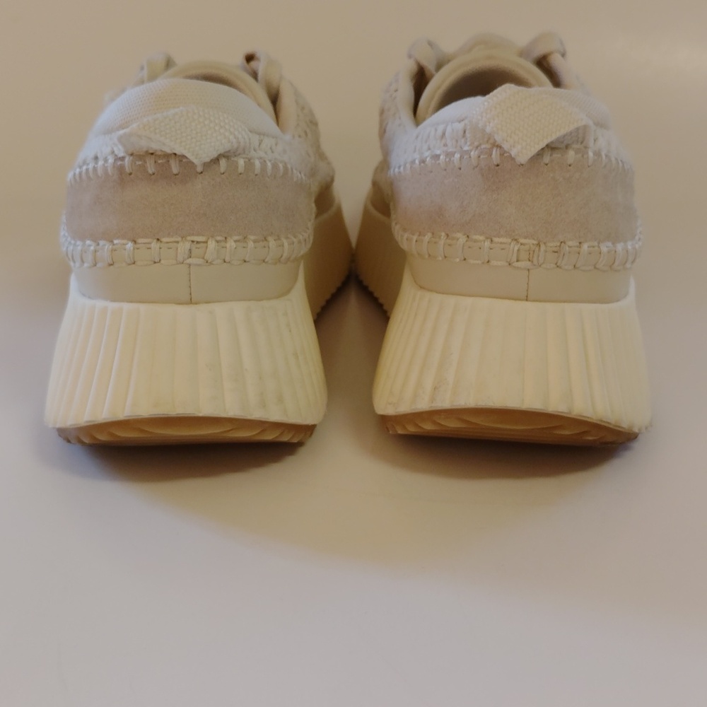 Dolce Vita Cream Textured Sneakers - Picture 6 of 12